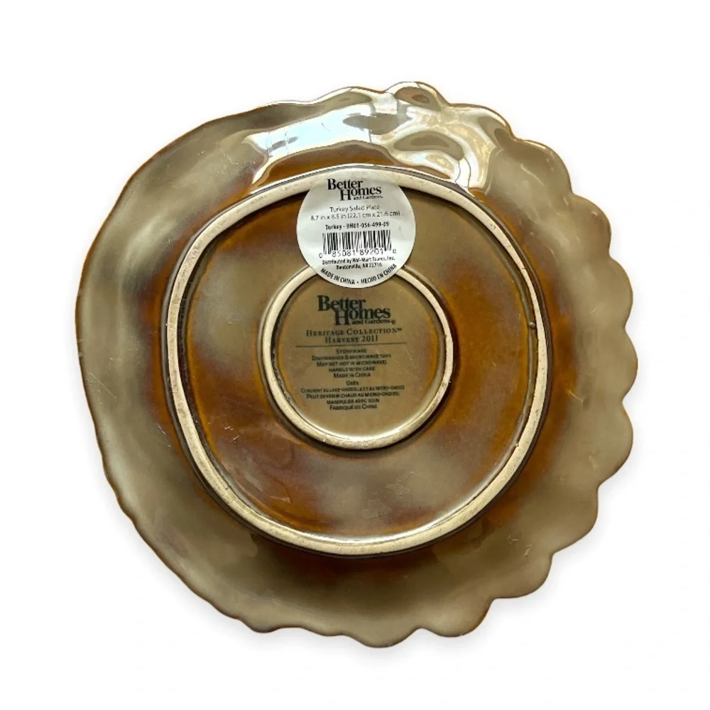 Better Homes & Gardens Heritage‎ Collection 2011 Turkey Plates 8.5